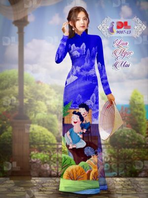 Vải Áo Dài Lụa Ngọc Mai Tình Cha Con thiết kế 2020 AD 9087 38 1596680681 272 Vai Ao Dai Lua Ngoc Mai Tinh Cha Con thiet