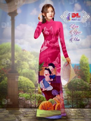Vải Áo Dài Lụa Ngọc Mai Tình Cha Con thiết kế 2020 AD 9087 45 1596680682 115 Vai Ao Dai Lua Ngoc Mai Tinh Cha Con thiet