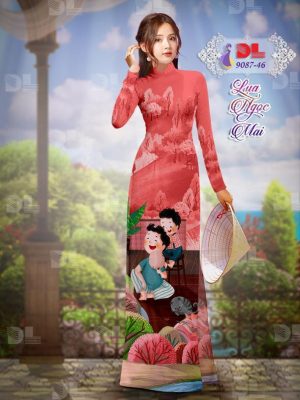 Vải Áo Dài Lụa Ngọc Mai Tình Cha Con thiết kế 2020 AD 9087 43 1596680682 619 Vai Ao Dai Lua Ngoc Mai Tinh Cha Con thiet