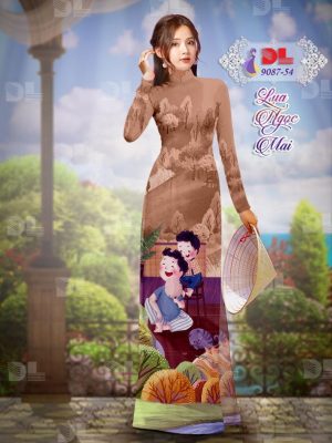 Vải Áo Dài Lụa Ngọc Mai Tình Cha Con thiết kế 2020 AD 9087 40 1596680682 997 Vai Ao Dai Lua Ngoc Mai Tinh Cha Con thiet