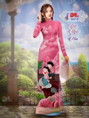 Vải Áo Dài Lụa Ngọc Mai Tình Cha Con thiết kế 2020 AD 9087 49 1596680683 421 Vai Ao Dai Lua Ngoc Mai Tinh Cha Con thiet