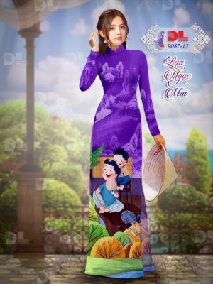 Vải Áo Dài Lụa Ngọc Mai Tình Cha Con thiết kế 2020 AD 9087 50 1596680683 987 Vai Ao Dai Lua Ngoc Mai Tinh Cha Con thiet