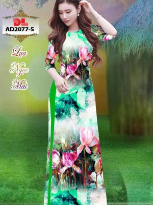 Vải Áo Dài Lụa Ngọc Mai Hoa In 3D mới ra AD 2077 11 1596681303 175 Vai Ao Dai Lua Ngoc Mai Hoa In 3D moi