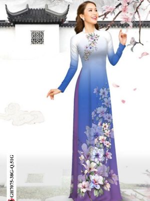Vải áo dài hoa in 3D thiết kế 2020 AD GH7075 6 1596683319 978 Vai ao dai hoa in 3D thiet ke 2020 AD