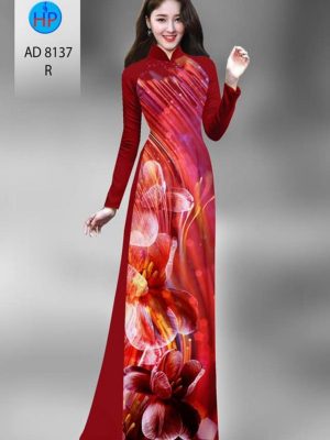Vải áo dài hoa in 3D mới ra AD 8137 35 1596770522 204 Vai ao dai hoa in 3D moi ra AD 8137