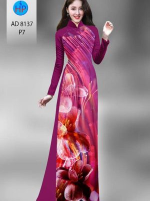 Vải áo dài hoa in 3D mới ra AD 8137 34 1596770522 713 Vai ao dai hoa in 3D moi ra AD 8137