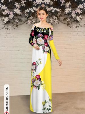 Vải áo dài hoa in 3D mới ra AD GH7087 25 1596771617 591 Vai ao dai hoa in 3D moi ra AD GH7087