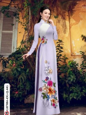 Vải áo dài hoa in 3D mới ra AD GH7084 19 1596854345 60 Vai ao dai hoa in 3D moi ra AD GH7084