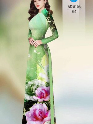 Vải áo dài hoa in 3D kiểu mới AD 8016 21 1596854985 596 Vai ao dai hoa in 3D kieu moi AD 8016