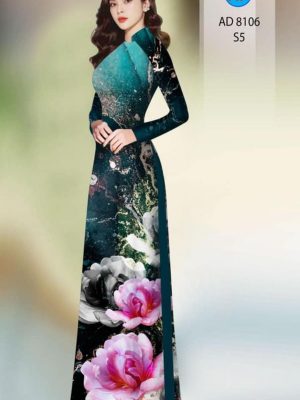 Vải áo dài hoa in 3D kiểu mới AD 8016 26 1596854986 643 Vai ao dai hoa in 3D kieu moi AD 8016