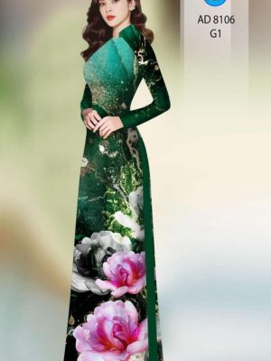 Vải áo dài hoa in 3D kiểu mới AD 8016 25 1596854986 82 Vai ao dai hoa in 3D kieu moi AD 8016