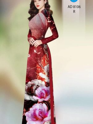 Vải áo dài hoa in 3D kiểu mới AD 8016 34 1596854987 147 Vai ao dai hoa in 3D kieu moi AD 8016
