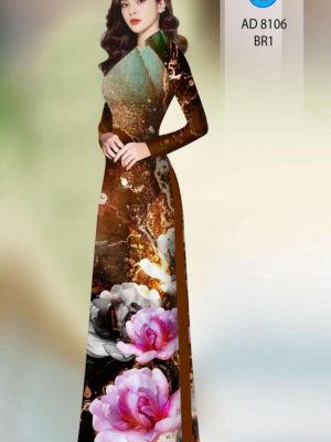 Vải áo dài hoa in 3D kiểu mới AD 8016 35 1596854987 458 Vai ao dai hoa in 3D kieu moi AD 8016