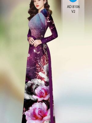 Vải áo dài hoa in 3D kiểu mới AD 8016 31 1596854987 806 Vai ao dai hoa in 3D kieu moi AD 8016