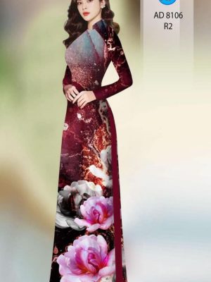 Vải áo dài hoa in 3D kiểu mới AD 8016 30 1596854987 998 Vai ao dai hoa in 3D kieu moi AD 8016