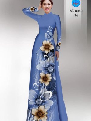 Vải áo dài hoa in 3D kiểu mới AD 8040 31 1596855888 407 Vai ao dai hoa in 3D kieu moi AD 8040