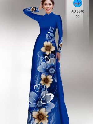 Vải áo dài hoa in 3D kiểu mới AD 8040 33 1596855889 654 Vai ao dai hoa in 3D kieu moi AD 8040
