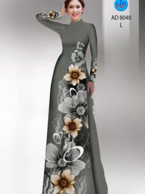 Vải áo dài hoa in 3D kiểu mới AD 8040 35 1596855889 864 Vai ao dai hoa in 3D kieu moi AD 8040