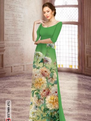 Vải áo dài hoa cúc đại đóa thiết kế 2020 AD HT7089 17 1596856588 218 Vai ao dai hoa cuc dai doa thiet ke 2020