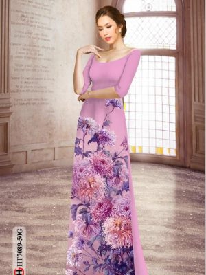 Vải áo dài hoa cúc đại đóa thiết kế 2020 AD HT7089 18 1596856588 928 Vai ao dai hoa cuc dai doa thiet ke 2020