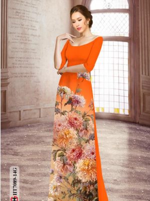 Vải áo dài hoa cúc đại đóa thiết kế 2020 AD HT7089 28 1596856589 214 Vai ao dai hoa cuc dai doa thiet ke 2020