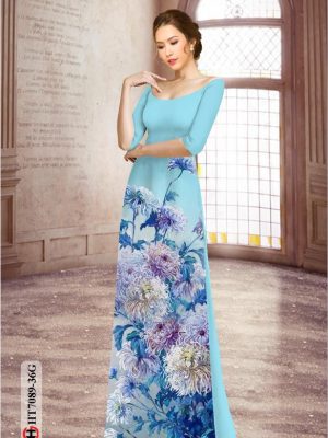 Vải áo dài hoa cúc đại đóa thiết kế 2020 AD HT7089 23 1596856589 691 Vai ao dai hoa cuc dai doa thiet ke 2020