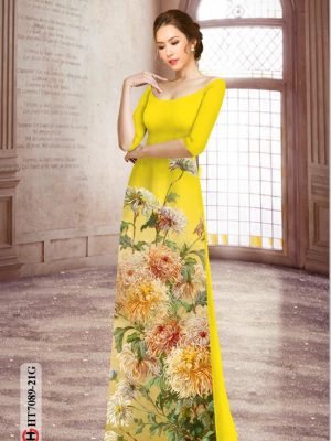 Vải áo dài hoa cúc đại đóa thiết kế 2020 AD HT7089 25 1596856589 857 Vai ao dai hoa cuc dai doa thiet ke 2020
