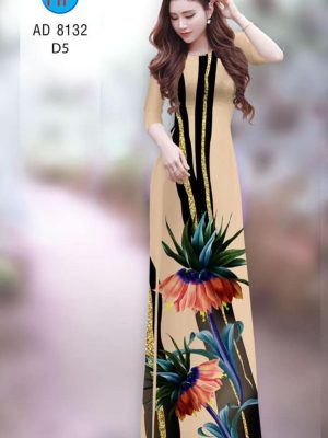 Vải áo dài hoa in 3D kiểu mới AD 8132 33 1596856882 765 Vai ao dai hoa in 3D kieu moi AD 8132