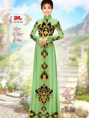 Vải Áo Dài Lụa Ngọc Mai Hoa Văn kiểu mới AD 9149 33 1596861085 152 Vai Ao Dai Lua Ngoc Mai Hoa Van kieu moi