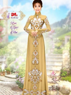 Vải Áo Dài Lụa Ngọc Mai Hoa Văn kiểu mới AD 9149 36 1596861086 186 Vai Ao Dai Lua Ngoc Mai Hoa Van kieu moi