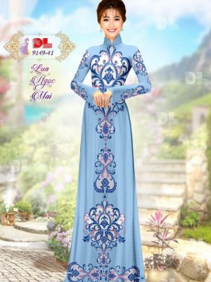 Vải Áo Dài Lụa Ngọc Mai Hoa Văn kiểu mới AD 9149 37 1596861086 612 Vai Ao Dai Lua Ngoc Mai Hoa Van kieu moi