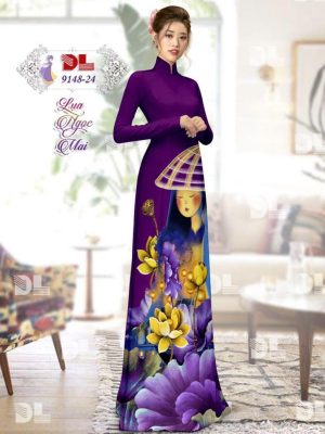 1596861224 459 Vai Ao Dai Lua Ngoc Mai Hoa Sen thiet ke