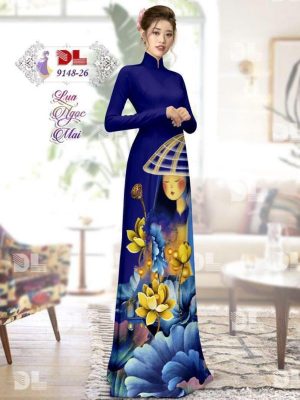 1596861224 897 Vai Ao Dai Lua Ngoc Mai Hoa Sen thiet ke