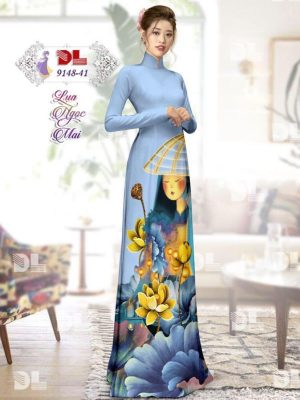 1596861224 936 Vai Ao Dai Lua Ngoc Mai Hoa Sen thiet ke