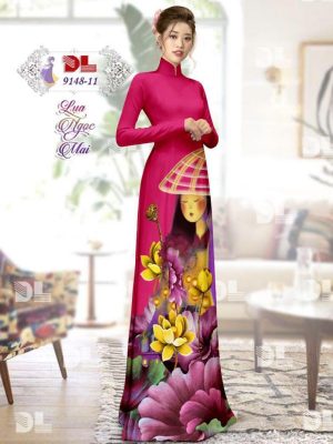 1596861226 133 Vai Ao Dai Lua Ngoc Mai Hoa Sen thiet ke