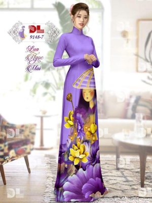 1596861227 222 Vai Ao Dai Lua Ngoc Mai Hoa Sen thiet ke