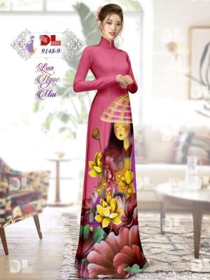 1596861227 262 Vai Ao Dai Lua Ngoc Mai Hoa Sen thiet ke
