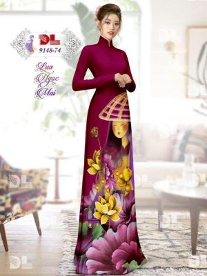 1596861227 724 Vai Ao Dai Lua Ngoc Mai Hoa Sen thiet ke