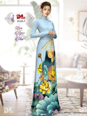 1596861227 854 Vai Ao Dai Lua Ngoc Mai Hoa Sen thiet ke