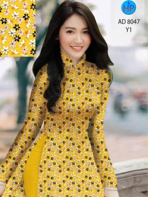 Vải áo dài hoa nhí kiểu mới AD 8047 21 1597032766 636 Vai ao dai hoa nhi kieu moi AD 8047