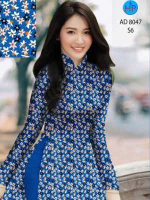 Vải áo dài hoa nhí kiểu mới AD 8047 23 1597032766 903 Vai ao dai hoa nhi kieu moi AD 8047