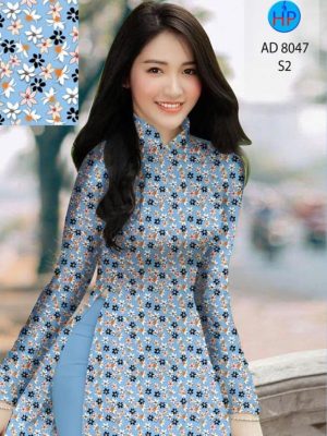 Vải áo dài hoa nhí kiểu mới AD 8047 24 1597032767 605 Vai ao dai hoa nhi kieu moi AD 8047
