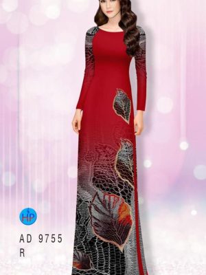 Vải áo dài hình lá thiết kế 2020 AD 9755 25 1597034580 48 Vai ao dai hinh la thiet ke 2020 AD 9755