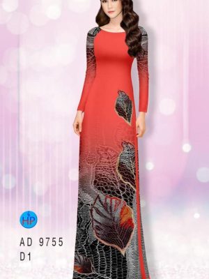 Vải áo dài hình lá thiết kế 2020 AD 9755 30 1597034581 293 Vai ao dai hinh la thiet ke 2020 AD 9755