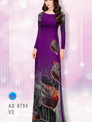 Vải áo dài hình lá thiết kế 2020 AD 9755 34 1597034581 355 Vai ao dai hinh la thiet ke 2020 AD 9755