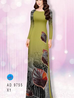 Vải áo dài hình lá thiết kế 2020 AD 9755 32 1597034581 47 Vai ao dai hinh la thiet ke 2020 AD 9755