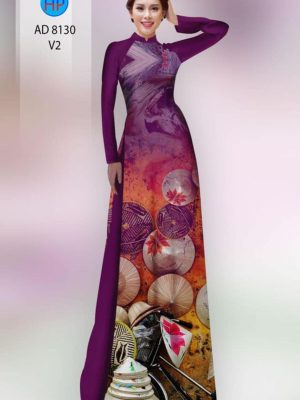 Vải áo dài hình nón lá thiết kế 2020 AD 8130 25 1597035075 392 Vai ao dai hinh non la thiet ke 2020 AD