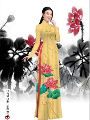 1597117982 171 Vai ao dai hoa sen kieu moi AD HT7094