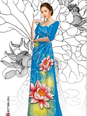 1597218328 851 Vai ao dai hoa sen thiet ke 2020 AD HT7100