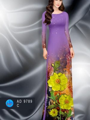 Vải áo dài hoa in 3D kiểu mới AD 9789 26 1597220136 304 Vai ao dai hoa in 3D kieu moi AD 9789